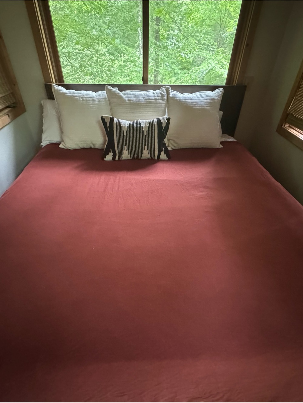 Casaluna Rust Red Solid Bedspread